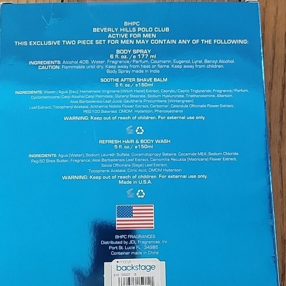 Beverly Hills Polo Club Active Sport colone and shaving balm Set - Picture 5 of 5